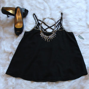 Forever 21 strappy sequin tank top